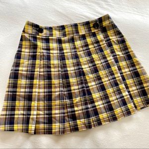 Topshop Plaid Mini Skirt